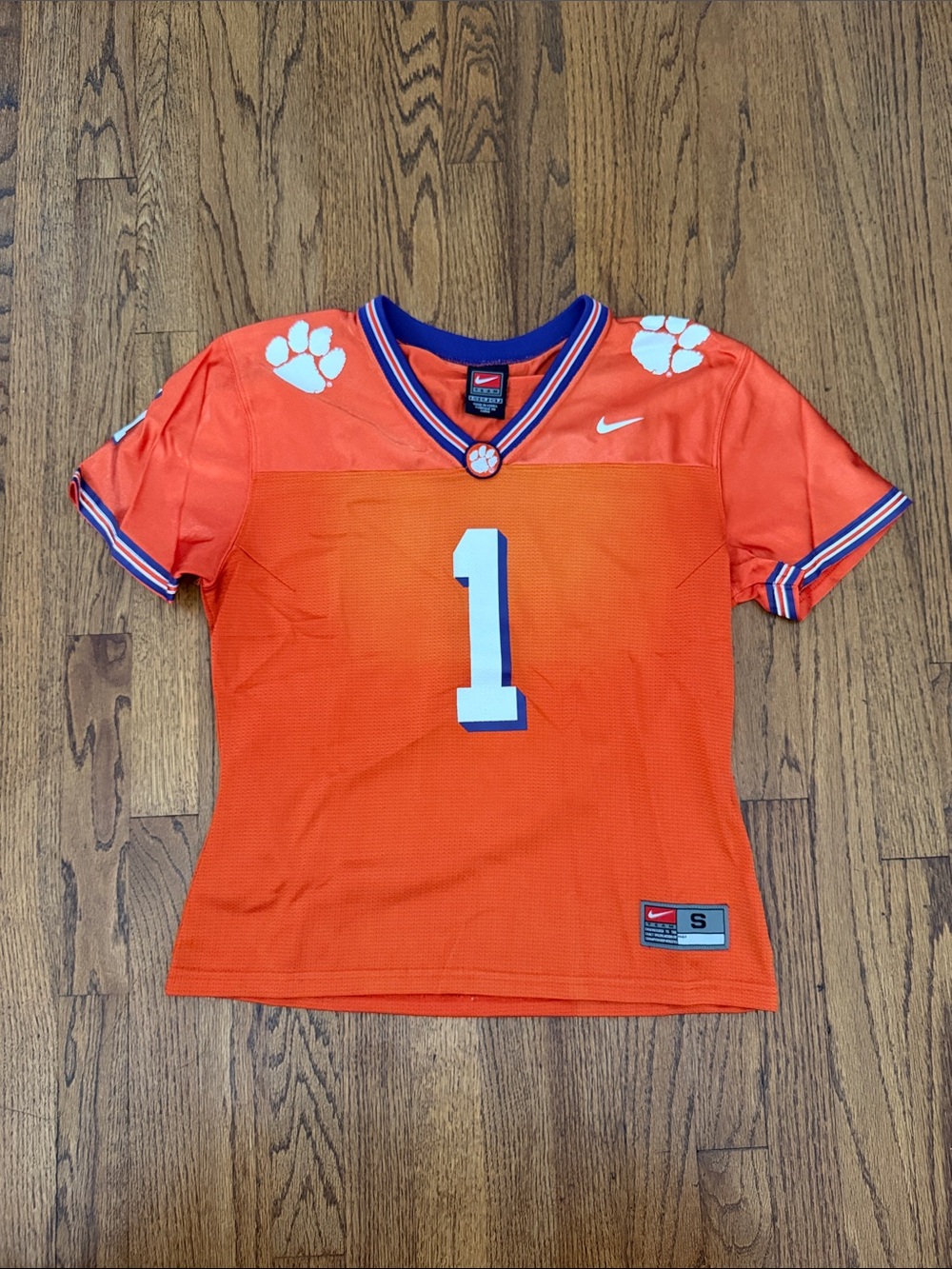 VINTAGE NIKE WOMEN’s Clemson #1 FOOTBALL JERSEY
